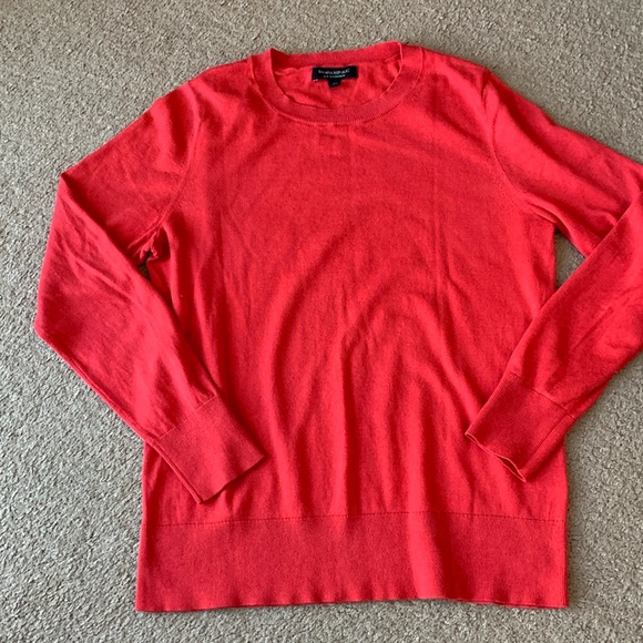 Banana Republic silk cashmere light sweater in red sz L - Picture 1 of 4